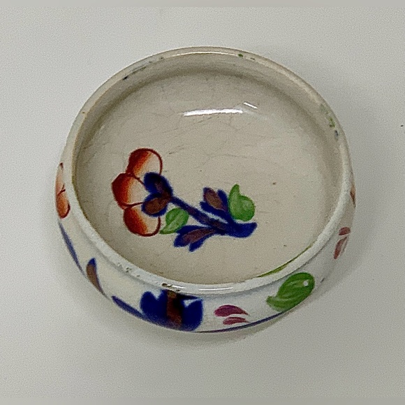 Early 19th Century Gaudy Welsh GRAPE Pattern Miniature Pedestal Sugar Bowl - Picture 6 of 15